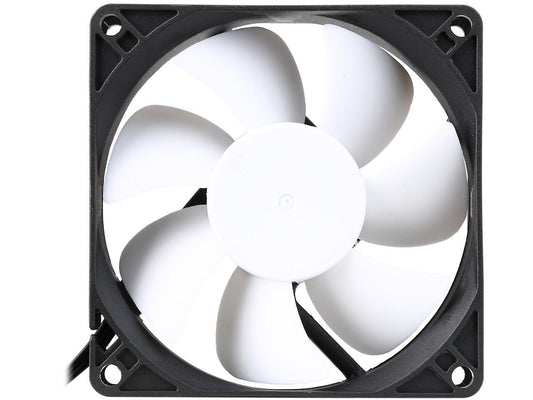 Fractal Design Silent Series R3 80mm Silence Optimized Rifle Bearing Black/White Computer Case Fan