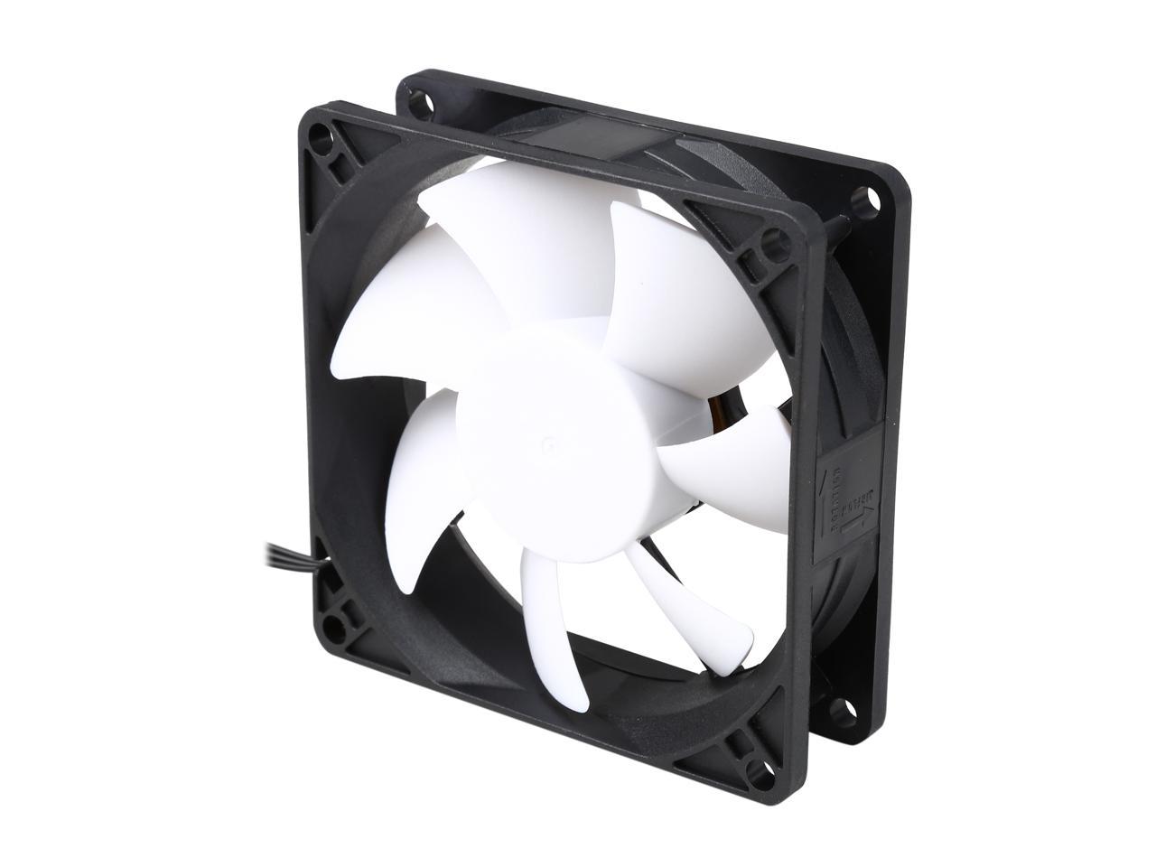 Fractal Design Silent Series R3 80mm Silence Optimized Rifle Bearing Black/White Computer Case Fan