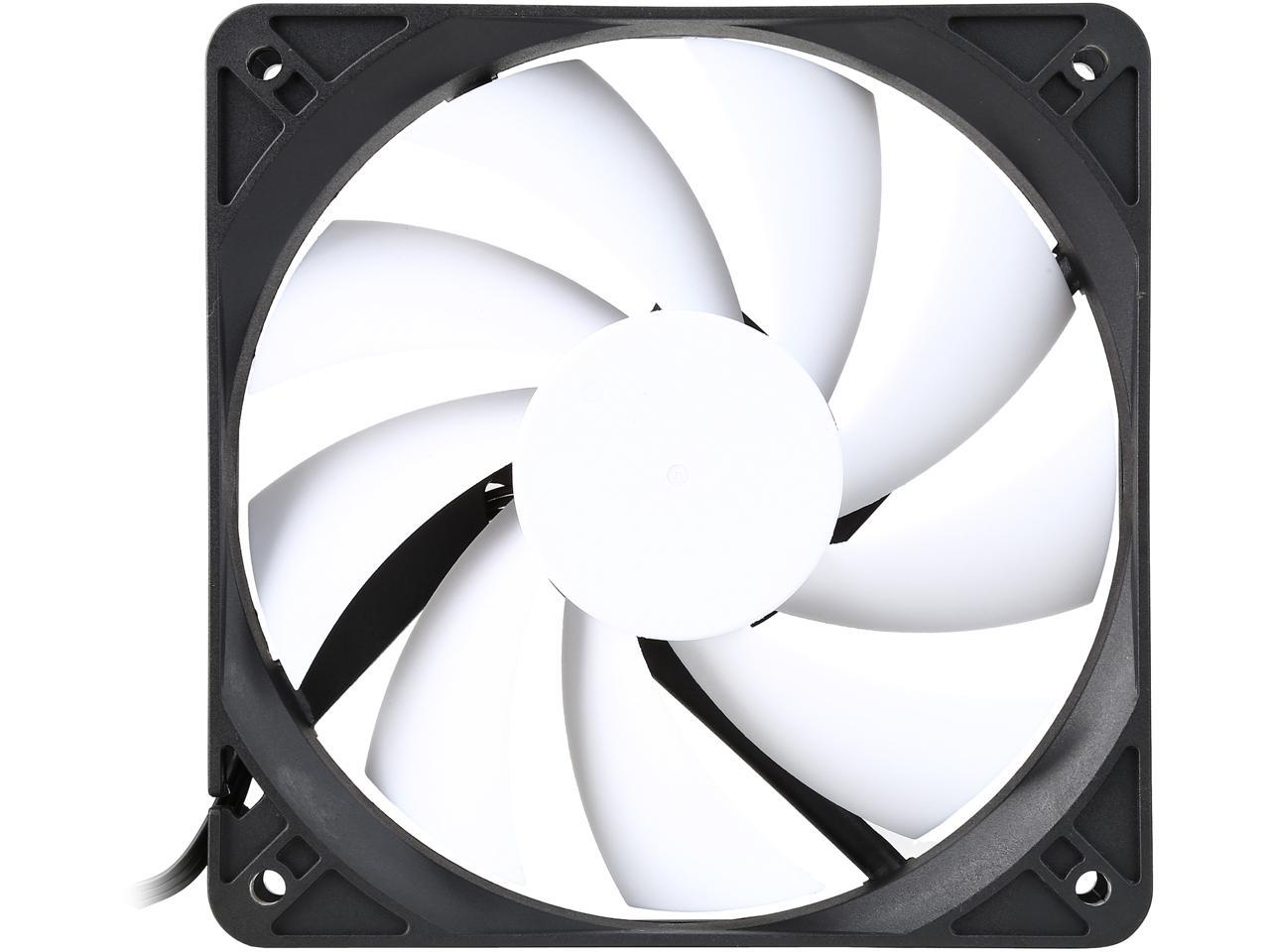 Fractal Design Silent Series R3 120mm Silence Optimized Rifle Bearing Black/White Computer Case Fan