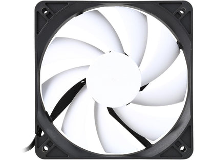 Fractal Design Silent Series R3 120mm Silence Optimized Rifle Bearing Black/White Computer Case Fan