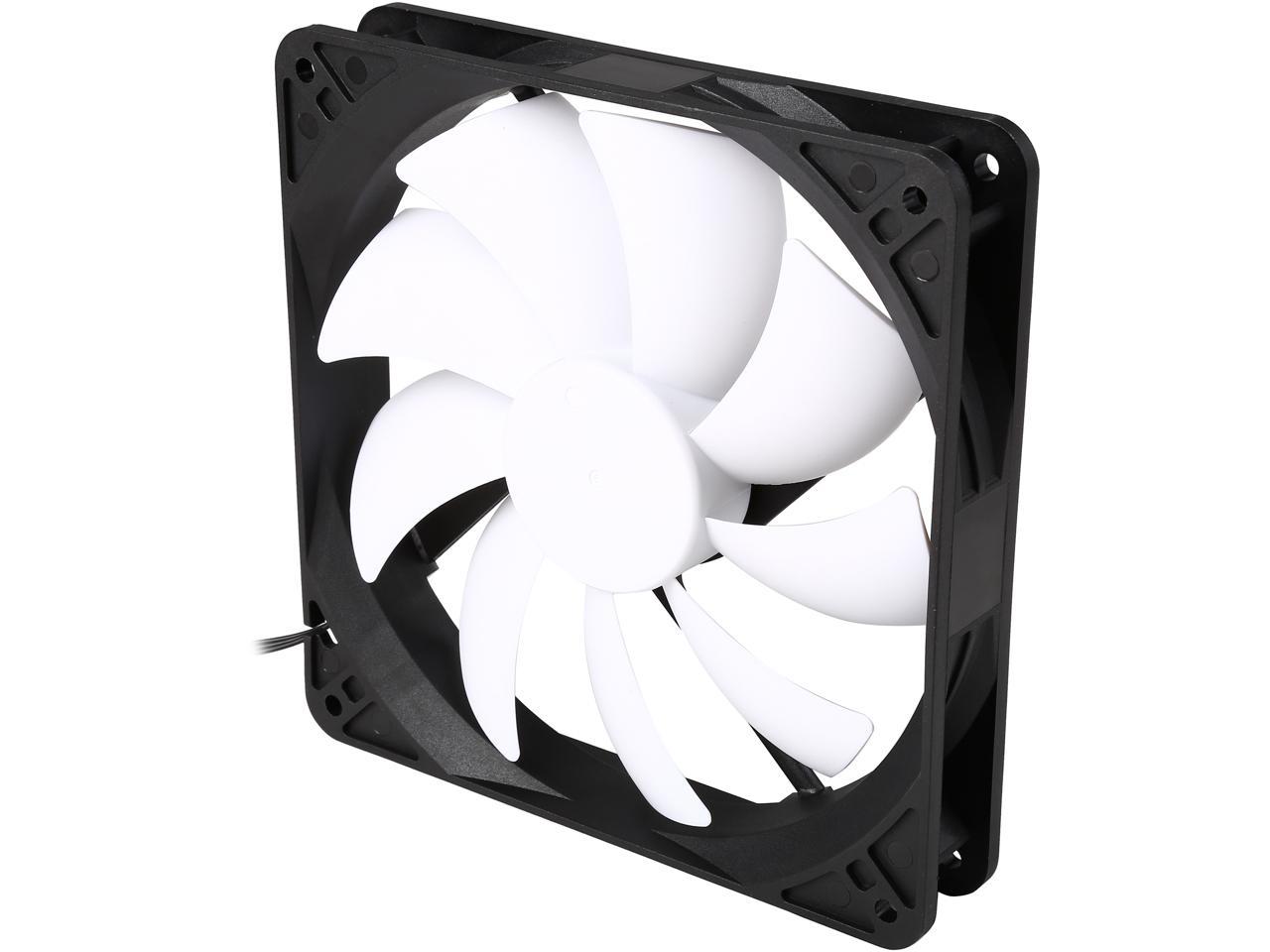 Fractal Design Silent Series R3 140mm Silence Optimized Rifle Bearing Black/White Computer Case Fan