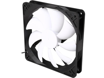 Fractal Design Silent Series R3 140mm Silence Optimized Rifle Bearing Black/White Computer Case Fan
