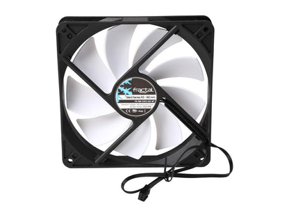 Fractal Design Silent Series R3 140mm Silence Optimized Rifle Bearing Black/White Computer Case Fan