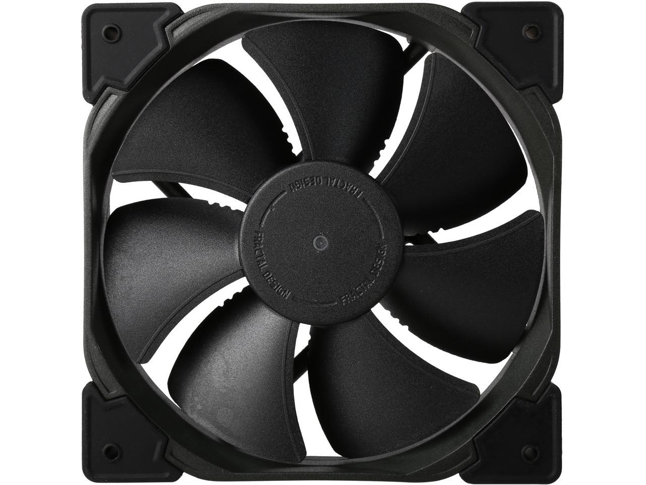 Fractal Design Venturi HP Series Black Fluid Dynamic Bearing High Pressure PWM 120mm Radiator/Heatsink Optimized Fan