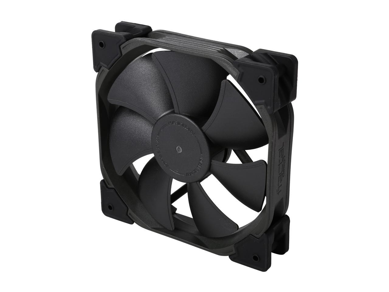 Fractal Design Venturi HP Series Black Fluid Dynamic Bearing High Pressure PWM 120mm Radiator/Heatsink Optimized Fan