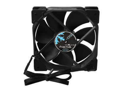 Fractal Design Venturi HP Series Black Fluid Dynamic Bearing High Pressure PWM 120mm Radiator/Heatsink Optimized Fan