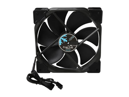Fractal Design Venturi HP Series Black Fluid Dynamic Bearing High Pressure PWM 140mm Radiator/Heatsink Optimized Fan