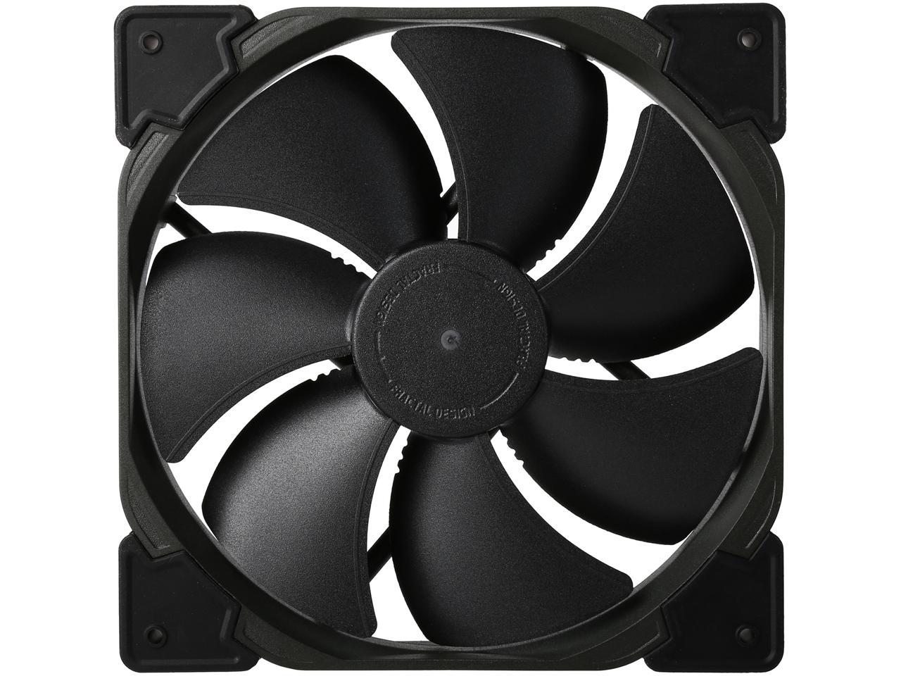Fractal Design Venturi HP Series Black Fluid Dynamic Bearing High Pressure PWM 140mm Radiator/Heatsink Optimized Fan