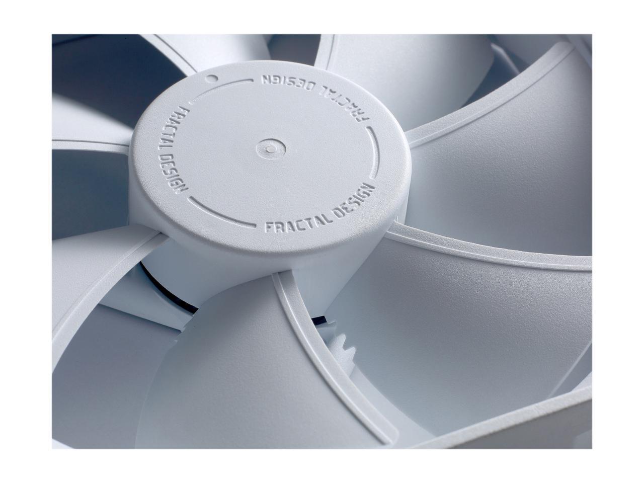 Fractal Design Dynamic X2 GP-12 120mm High Durability Long Life Sleeve Bearing White Edition Computer Case Fan