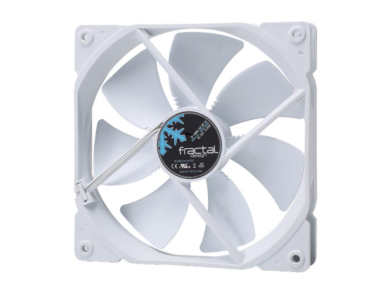 Fractal Design Dynamic X2 GP-14 140mm High Durability Long Life Sleeve Bearing White Edition Computer Case Fan