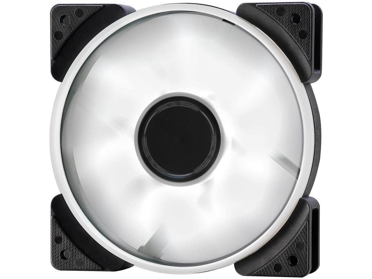 Fractal Design Prisma SL-12 120mm White LED Long Life Sleeve Bearing Computer Case Fan