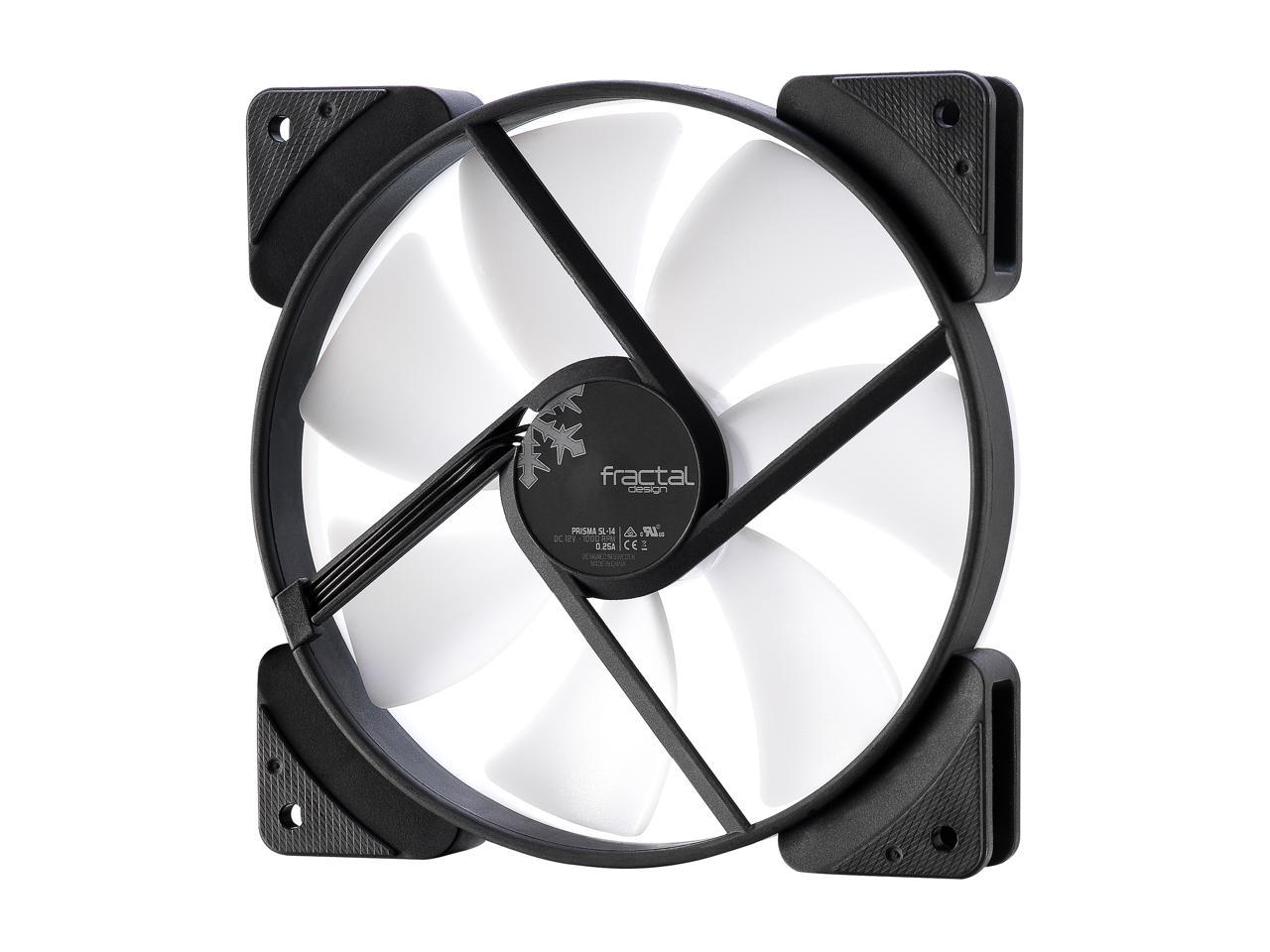 Fractal Design Prisma SL-14 140mm White LED Long Life Sleeve Bearing Computer Case Fan
