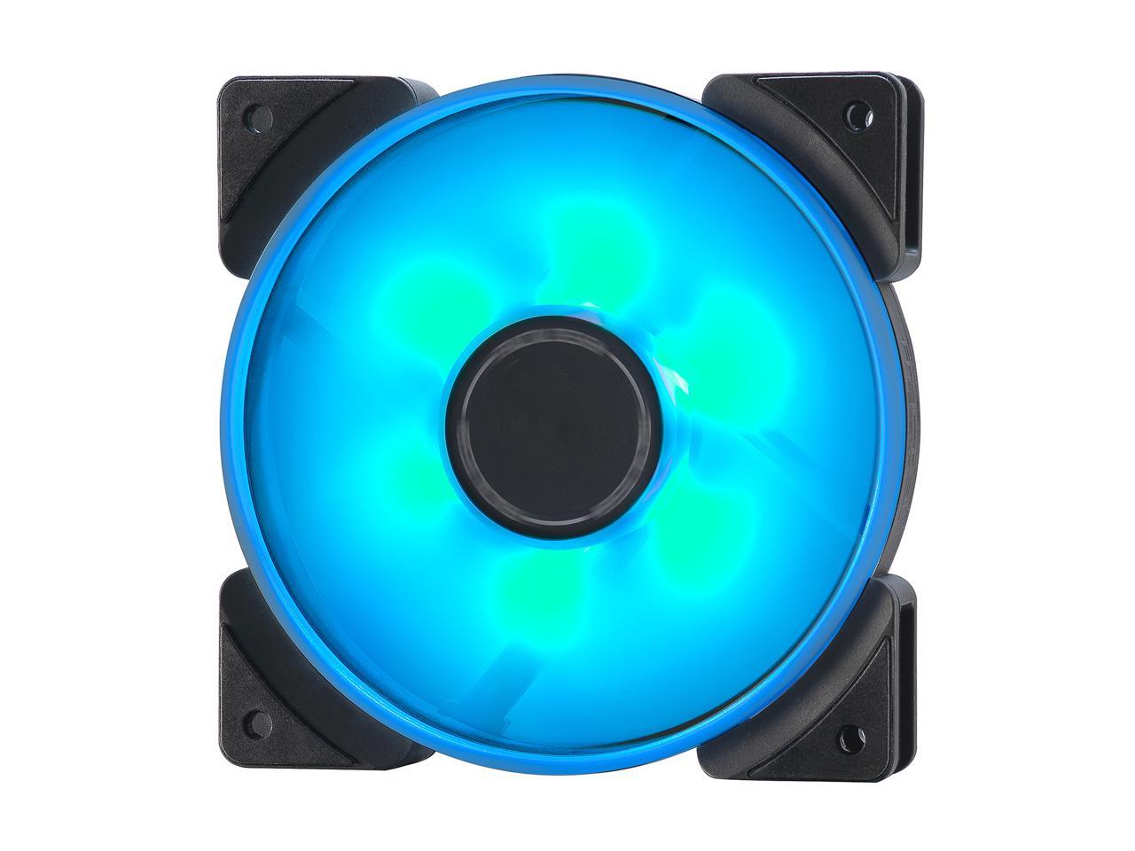 Fractal Design Prisma AL-12 PWM 120mm Addressable RGB LED Long Life Sleeve Bearing Computer Case Fan 3-Pack