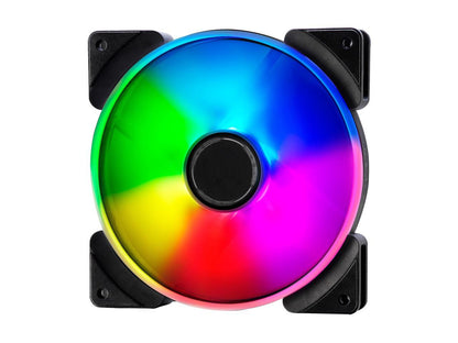 Fractal Design Prisma AL-14 PWM 140mm Addressable RGB LED Long Life Sleeve Bearing Computer Case Fan 3-Pack