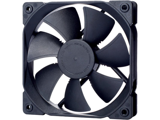 Fractal Design Dynamic X2 PWM GP-12 120mm High Durability Long Life Sleeve Bearing Black Edition Radiator Optimized Computer Case Fan