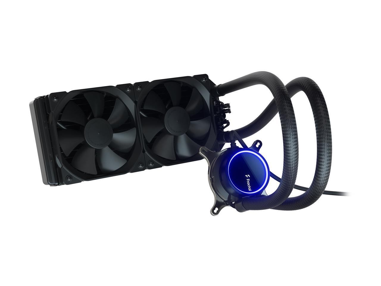 Fractal Design Celsius+ S24 Dynamic X2 PWM Black 240mm Silent Performance Slim Radiator AIO CPU Liquid/Water Cooler