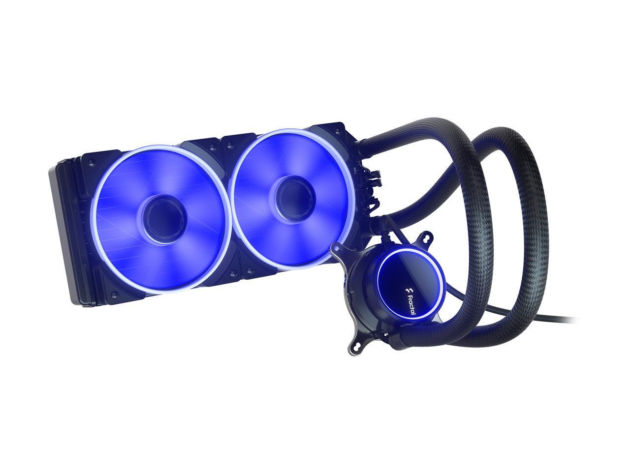 Fractal Design Celsius+ S24 Prisma PWM ARGB 240mm Silent Performance Slim Radiator AIO CPU Liquid/Water Cooler