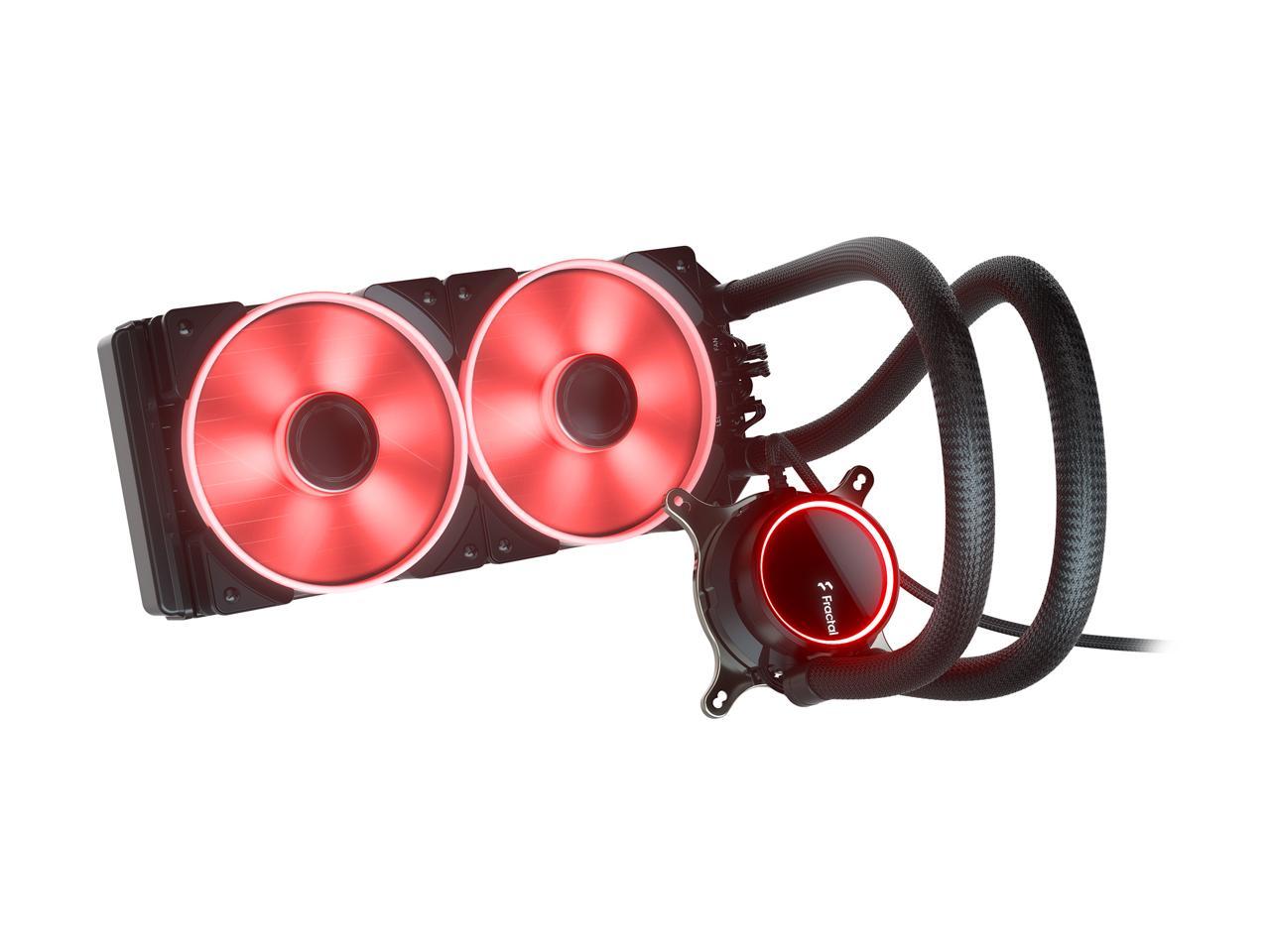 Fractal Design Celsius+ S24 Prisma PWM ARGB 240mm Silent Performance Slim Radiator AIO CPU Liquid/Water Cooler