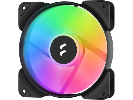Fractal Design Aspect 12 RGB 120 mm PWM Wide 500-2000 RPM Range Black Frame 3-pack Computer Case Fan
