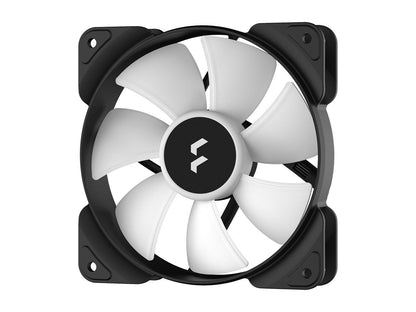 Fractal Design Aspect 12 RGB 120 mm PWM Wide 500-2000 RPM Range Black Frame 3-pack Computer Case Fan