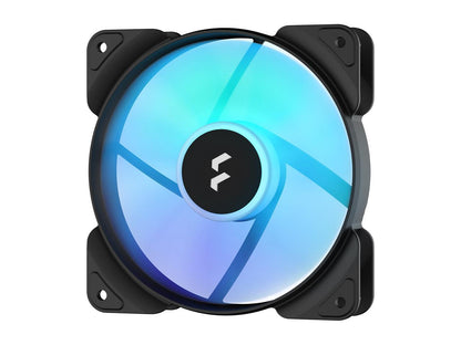 Fractal Design Aspect 12 RGB 120 mm PWM Wide 500-2000 RPM Range Black Frame 3-pack Computer Case Fan