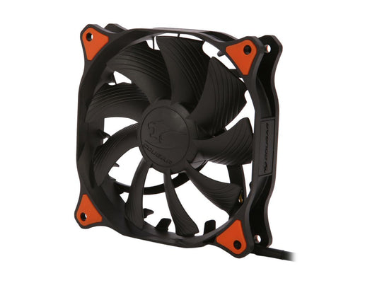 COUGAR CF-V12HB Vortex Hydro-Dynamic-Bearing (Fluid) 300,000 Hours 12CM Silent Cooling Fan (Black)