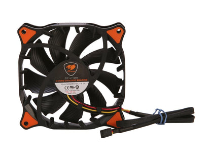COUGAR CF-V12HB Vortex Hydro-Dynamic-Bearing (Fluid) 300,000 Hours 12CM Silent Cooling Fan (Black)