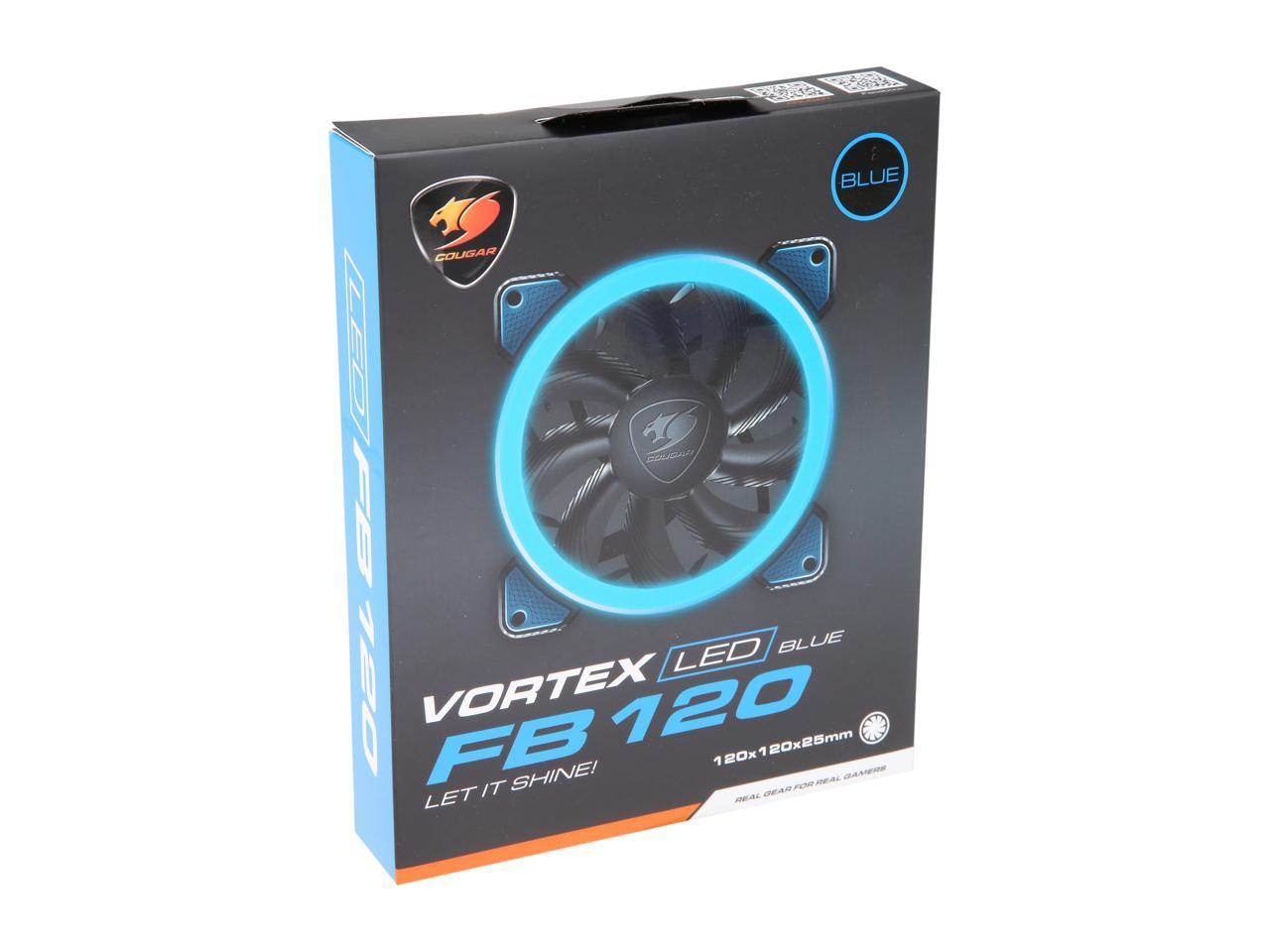 Cougar Hydraulic Vortex FB 120 mm Blue LED Cooling Fan. CF-V12FB