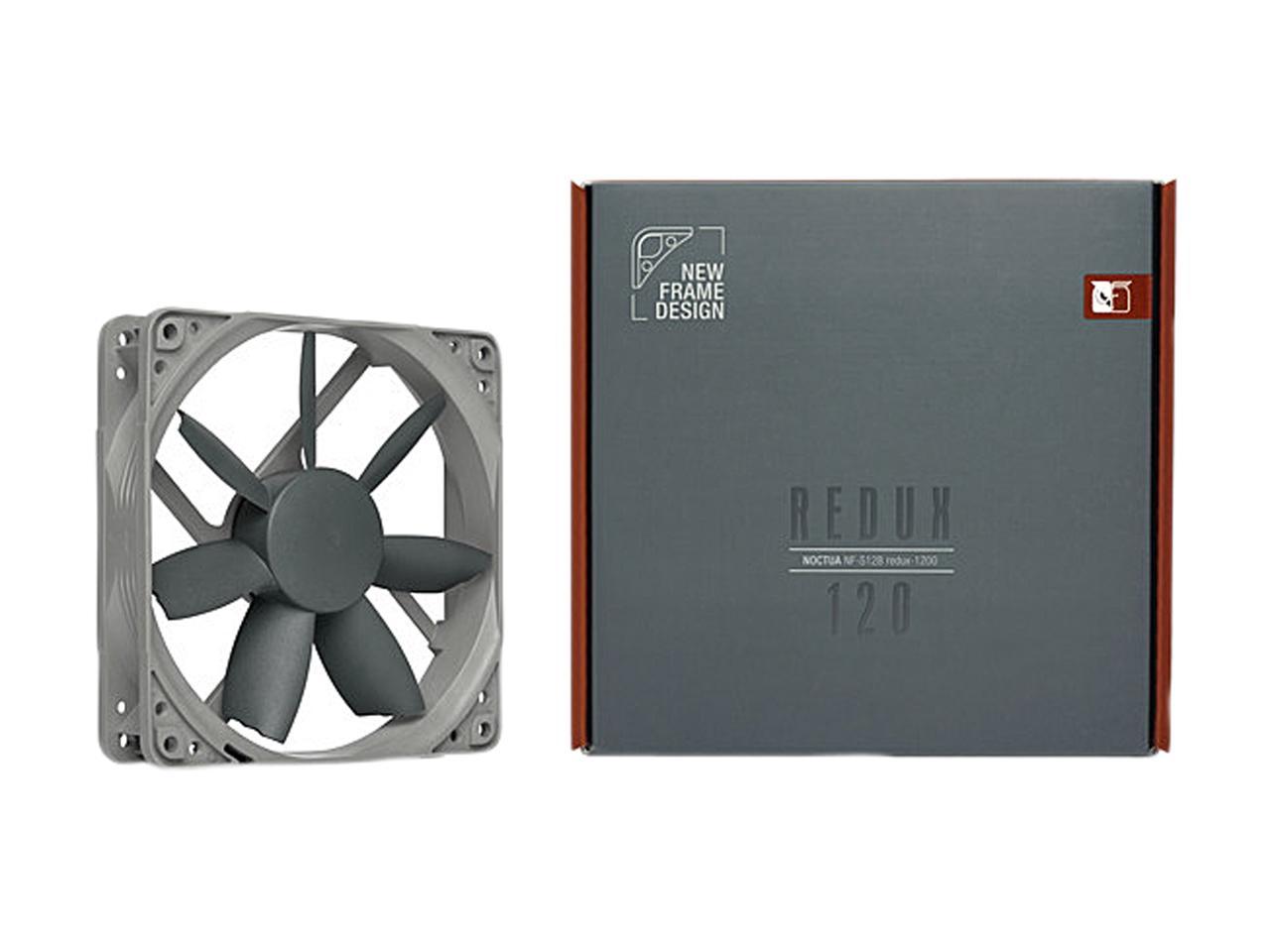 Noctua NF-S12B redux-1200, High Performance Cooling Fan, 3-Pin, 1200 RPM (120mm, Grey)