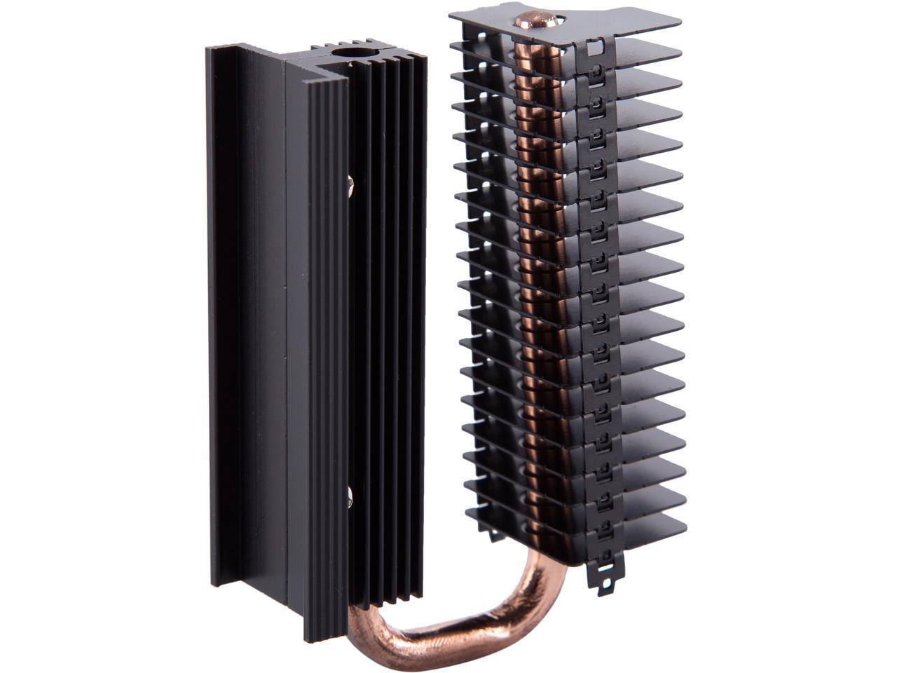 Athena Power CO-HM2CP Xinshis-M.2 SSD Radiator Cooler with Heat Pipe, SATA NVMe NGFF M.2 SSD Cooler, Compatible with PCIE NVME M.2 2280 SSD and SATA M.2 2280 SSD. With Thermal Silica Pad (Excluding SSD)