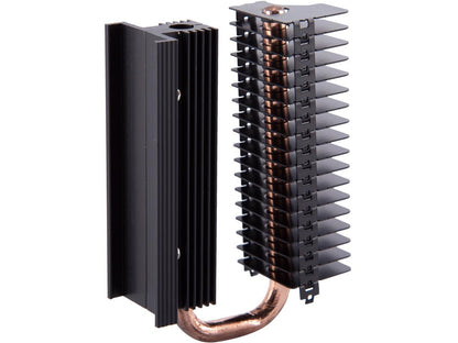 Athena Power CO-HM2CP Xinshis-M.2 SSD Radiator Cooler with Heat Pipe, SATA NVMe NGFF M.2 SSD Cooler, Compatible with PCIE NVME M.2 2280 SSD and SATA M.2 2280 SSD. With Thermal Silica Pad (Excluding SSD)