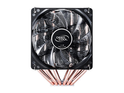 DEEPCOOL NEPTWIN V2-CPU Cooler Dual 120mm LED PWM Fans Twin-tower Polished Copper Base Metal Mounting Kit Support LGA2066/AM4