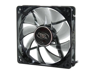 DEEPCOOL WIND BLADE 120 Hydro Bearing Semi-transparent Black Fan with Blue LED