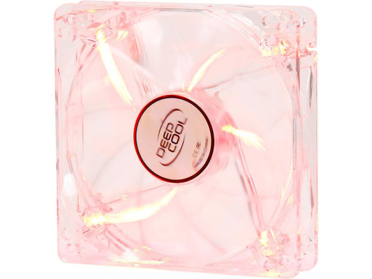 DEEPCOOL XFAN 120L/R Hydro Bearing Transparent Fan with Red LED