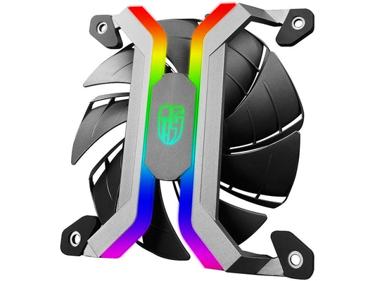 DEEPCOOL Gamer Storm MF120 (3 in 1) 3x120mm Smart Case Fan APP Programmed Fan Speed and RGB Lighting Modes Frameless and Two Layer Blower Blades Design WIFI Connection