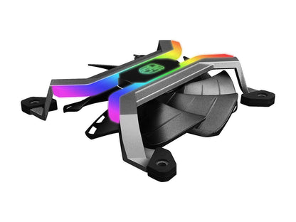 DEEPCOOL Gamer Storm MF120 (3 in 1) 3x120mm Smart Case Fan APP Programmed Fan Speed and RGB Lighting Modes Frameless and Two Layer Blower Blades Design WIFI Connection