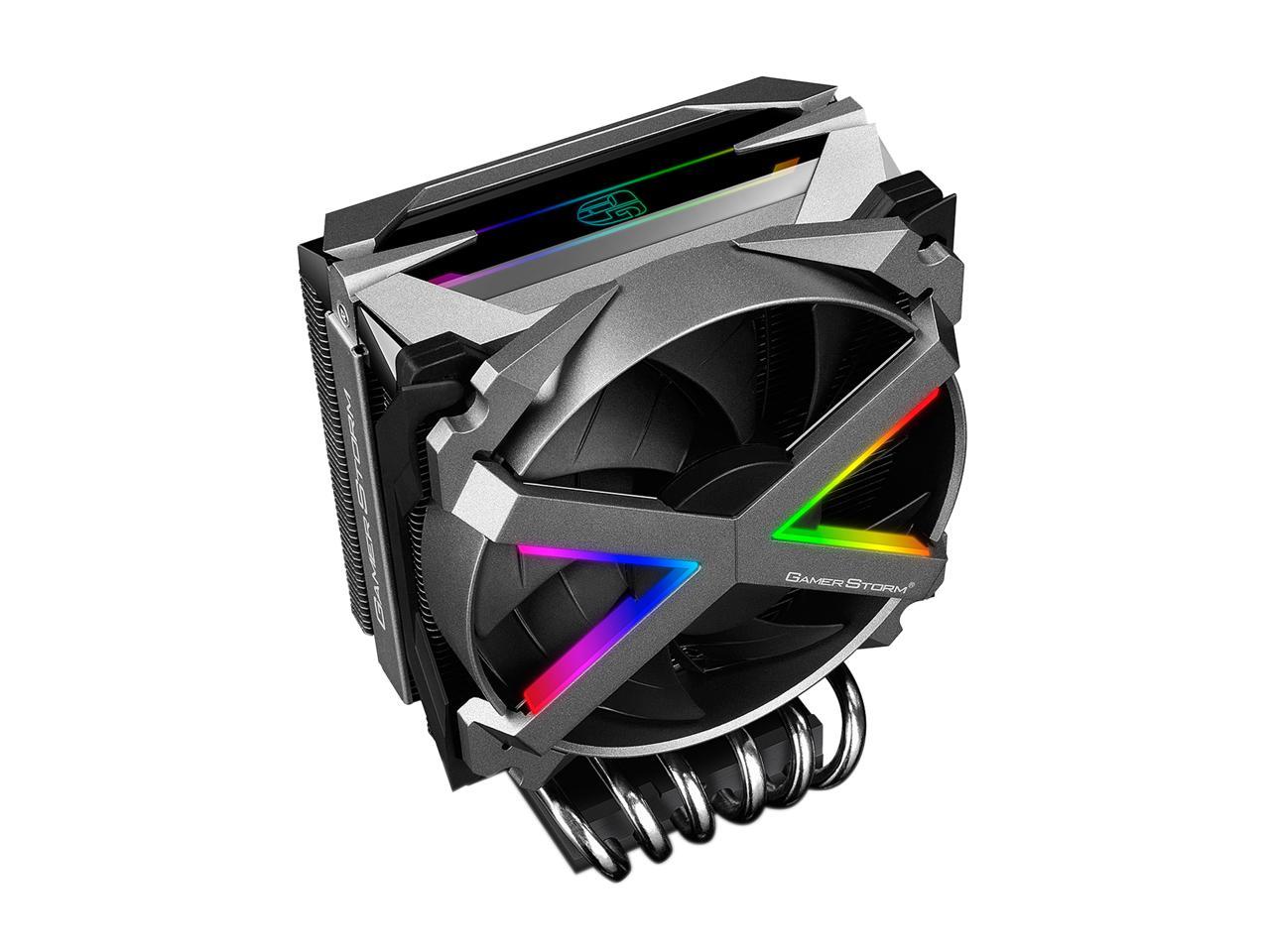 DEEPCOOL Gamer Storm Fryzen TR4 Addressable RGB Motherboard Control 6 Boot-shaped Heatpipes Metal Frame Fan 16.7 M True Color RGB Supports AMD TR4/AM4