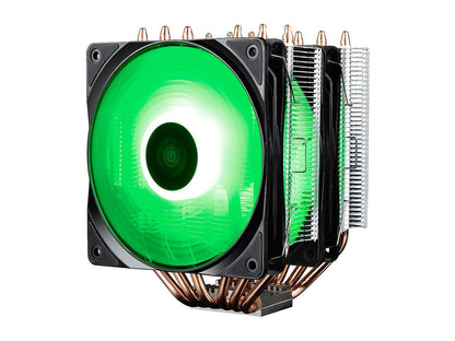 DEEPCOOL Neptwin RGB Multiple RGB Modes 6 U-shaped Heatpipes & Twin-tower PWM CPU Air Cooler Metal Mounting Kit AM4 Compatible
