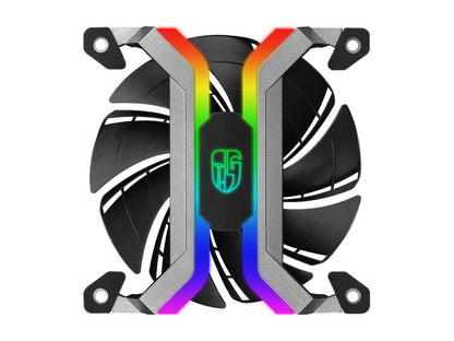 DEEPCOOL Gamer Storm MF120S(3 in 1) 120mm ARGB Case Fan Cable Controller and Motherboard Sync Frameless and Two Layer Blower Blades Design
