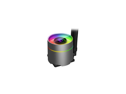 DEEPCOOL Castle 240EX, Addressable RGB AIO Liquid CPU Cooler, Anti-Leak Technology Inside, Cable Controller and 5V ADD RGB 3-Pin Motherboard Control, TR4/AM4 Supported
