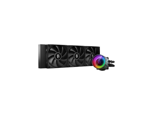 DEEPCOOL Castle 360EX, Addressable RGB AIO Liquid CPU Cooler, Anti-Leak Technology Inside, Cable Controller and 5V ADD RGB 3-Pin Motherboard Control, TR4/AM4 Supported