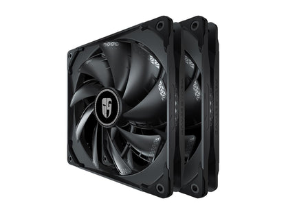 DeepCool CASTLE 280EX AIO Liquid CPU Cooler, Anti-Leak Technology, Two TF140S PWM Fans, Addressable RGB Controller and 5V 3-Pin Motherboard