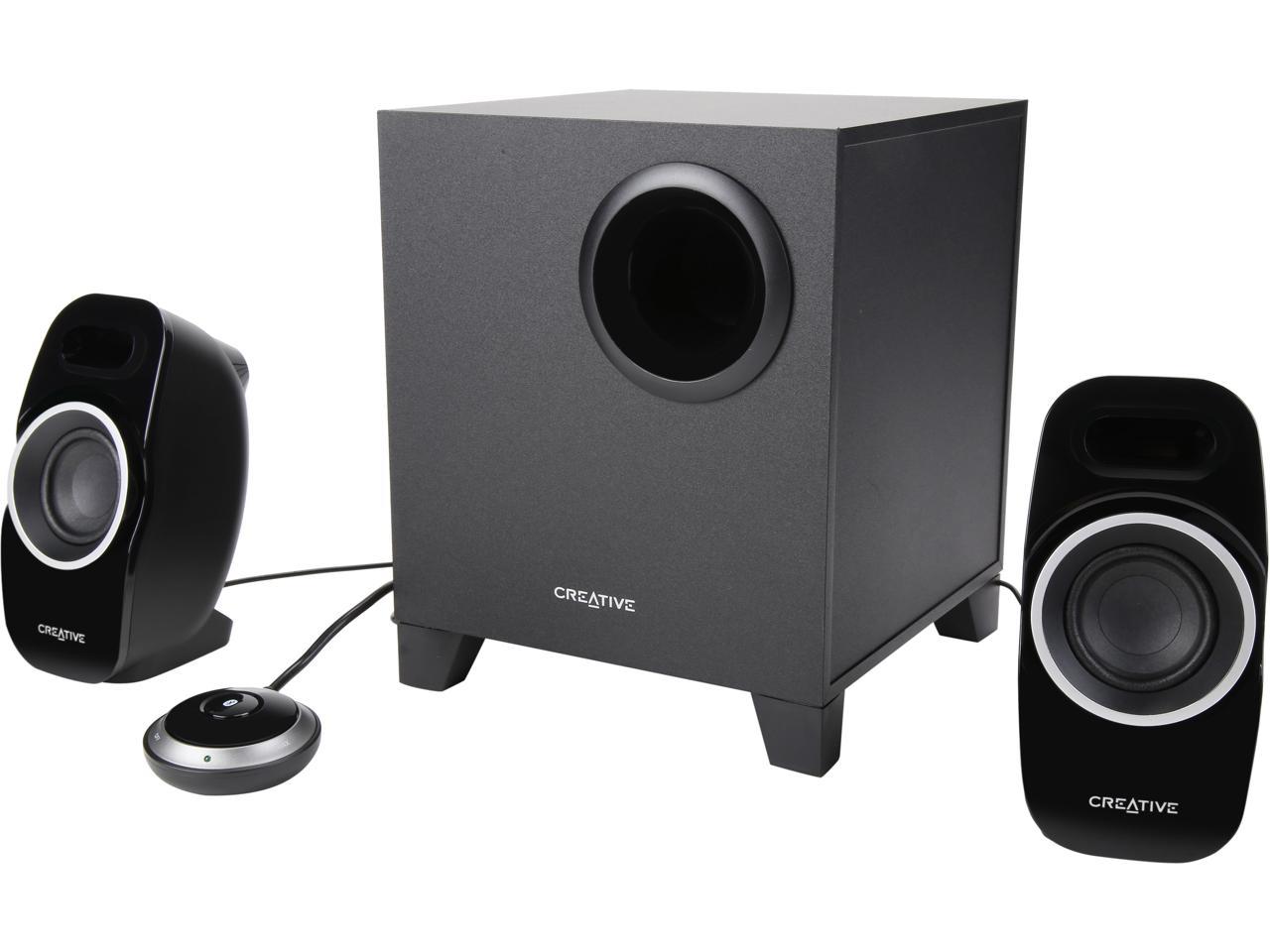 Creative T3250 (51MF0450AA003) 2.1 Bluetooth Wireless Desktop Speakers with Subwoofer and Audio Control Pod