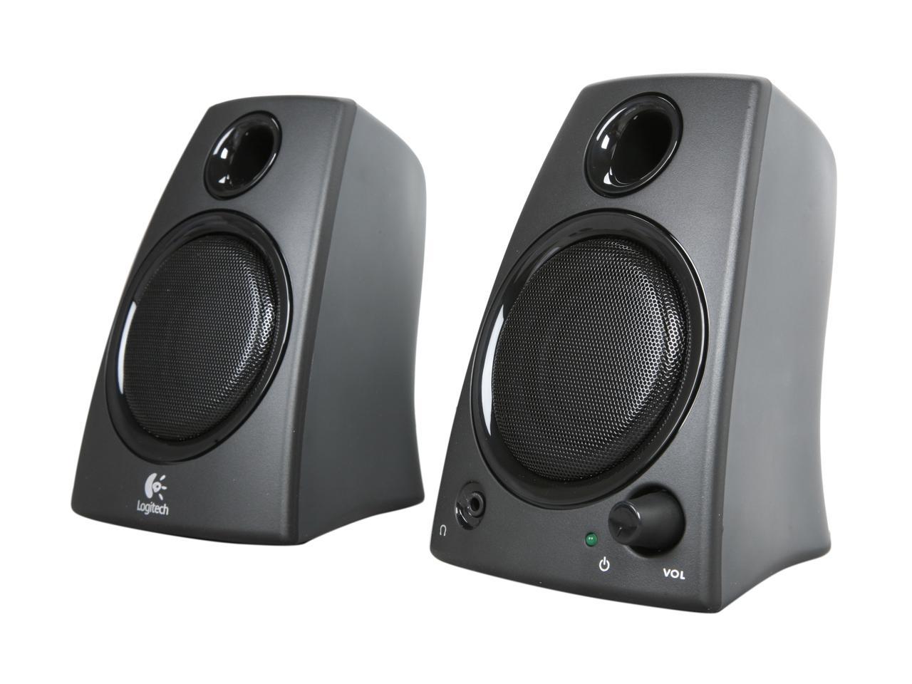 Logitech Z130 5 Watts 2.0 Speakers (980-000417) - Black