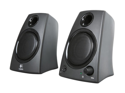Logitech Z130 5 Watts 2.0 Speakers (980-000417) - Black