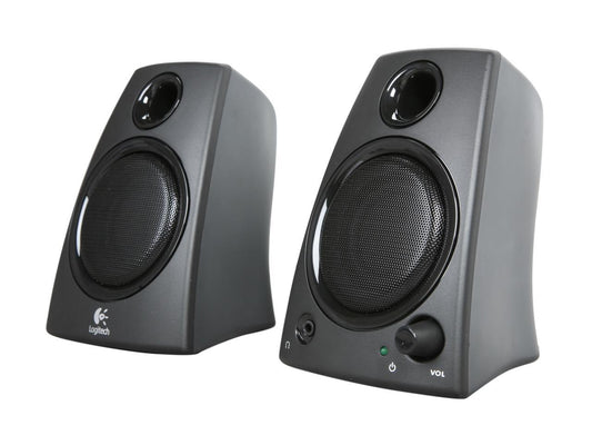 Logitech Z130 5 Watts 2.0 Speakers (980-000417) - Black