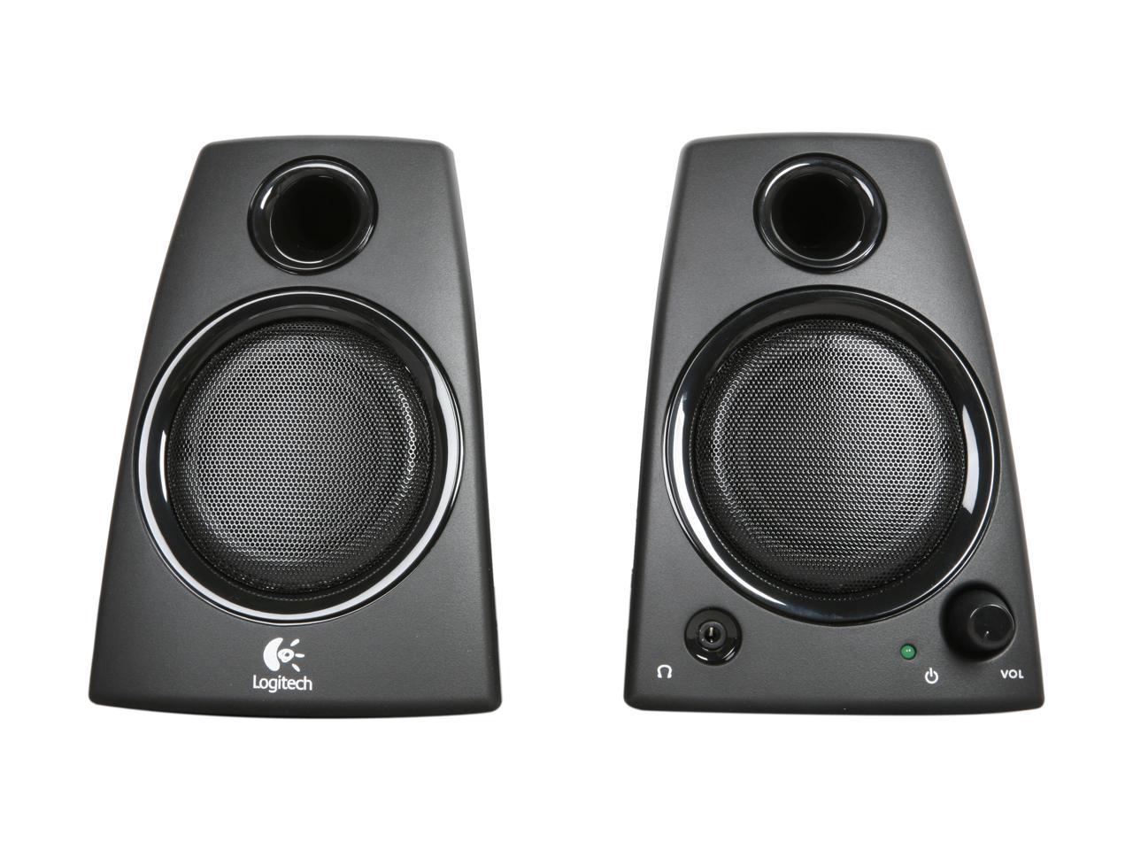 Logitech Z130 5 Watts 2.0 Speakers (980-000417) - Black