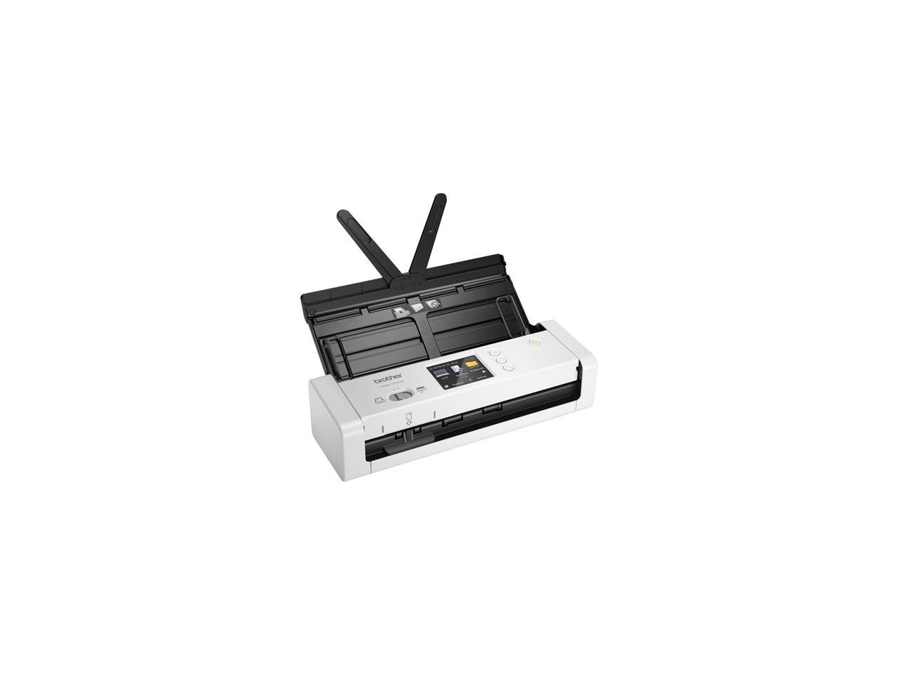 Brother ADS-1700W Wireless Compact Desktop Scanner - 48-bit Color - 25 ppm (Mono) - 25 ppm (Color) - Duplex Scanning - USB