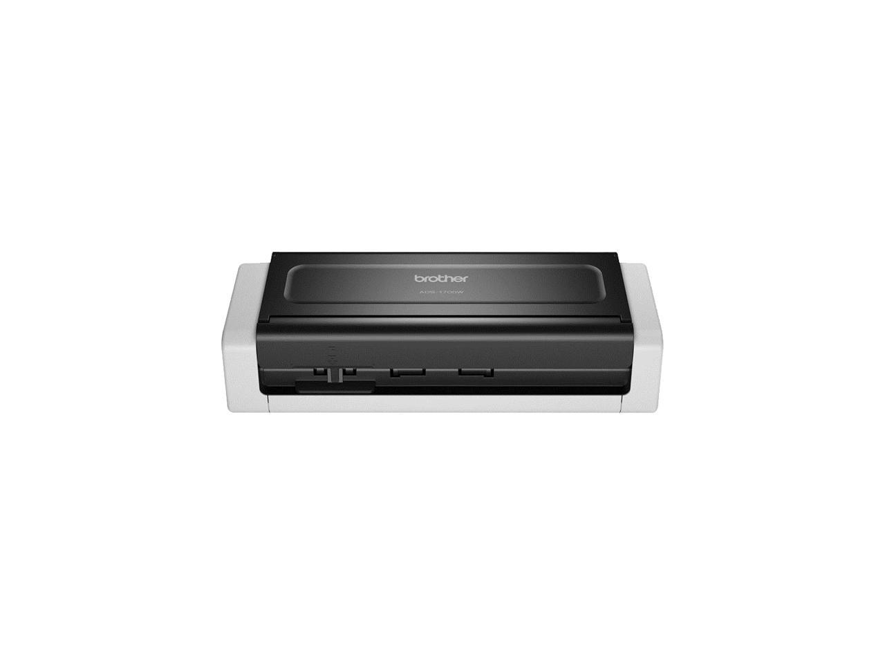 Brother ADS-1700W Wireless Compact Desktop Scanner - 48-bit Color - 25 ppm (Mono) - 25 ppm (Color) - Duplex Scanning - USB