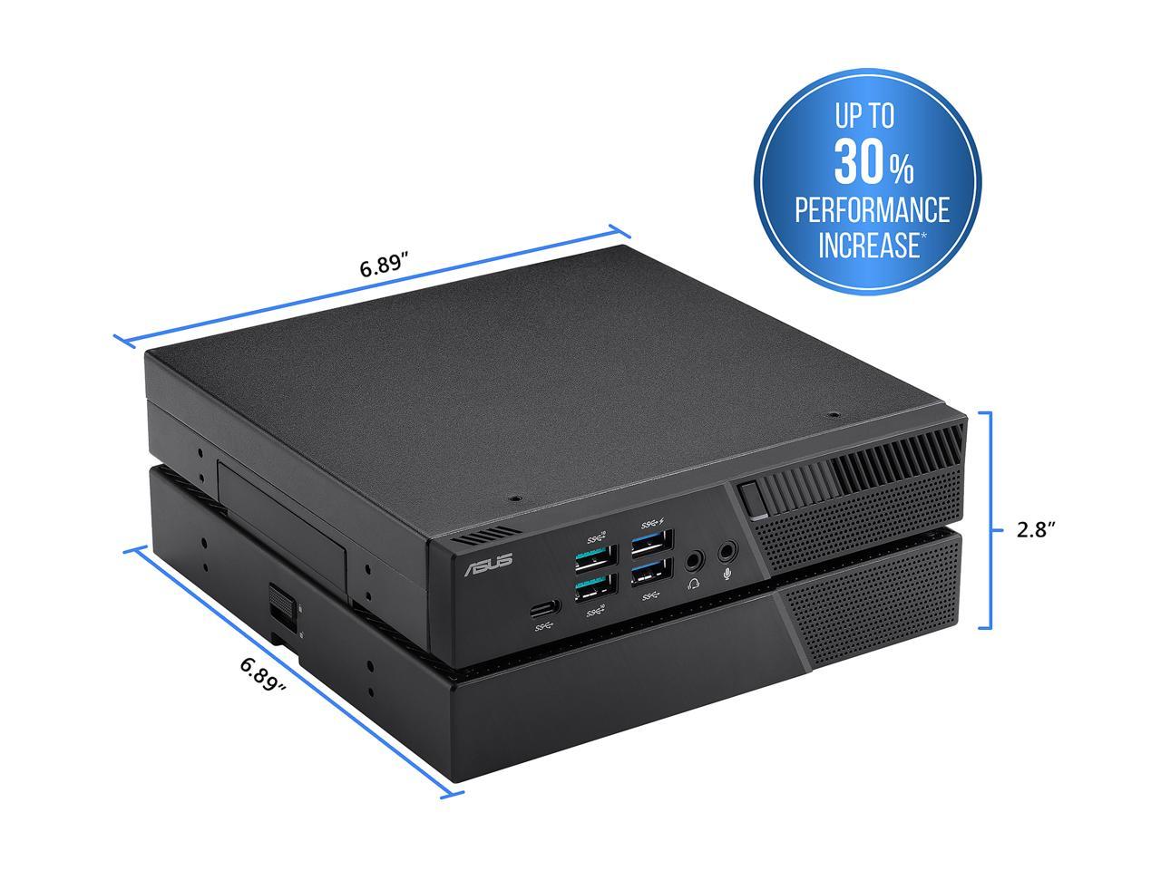 ASUS PB60G Mini PC - Intel Core i5-8400T - NVIDIA Quadro P620 - 8 GB RAM - 256 GB SSD - Windows 10 Pro (PB60G-B5014ZD)